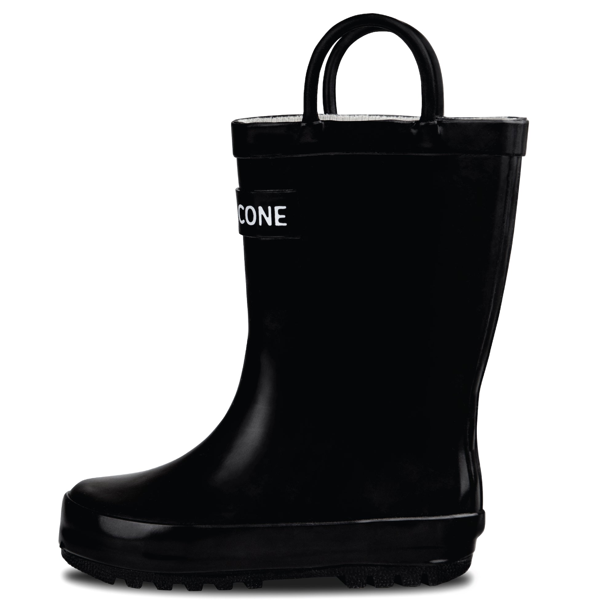 Black shiny rain boots hotsell