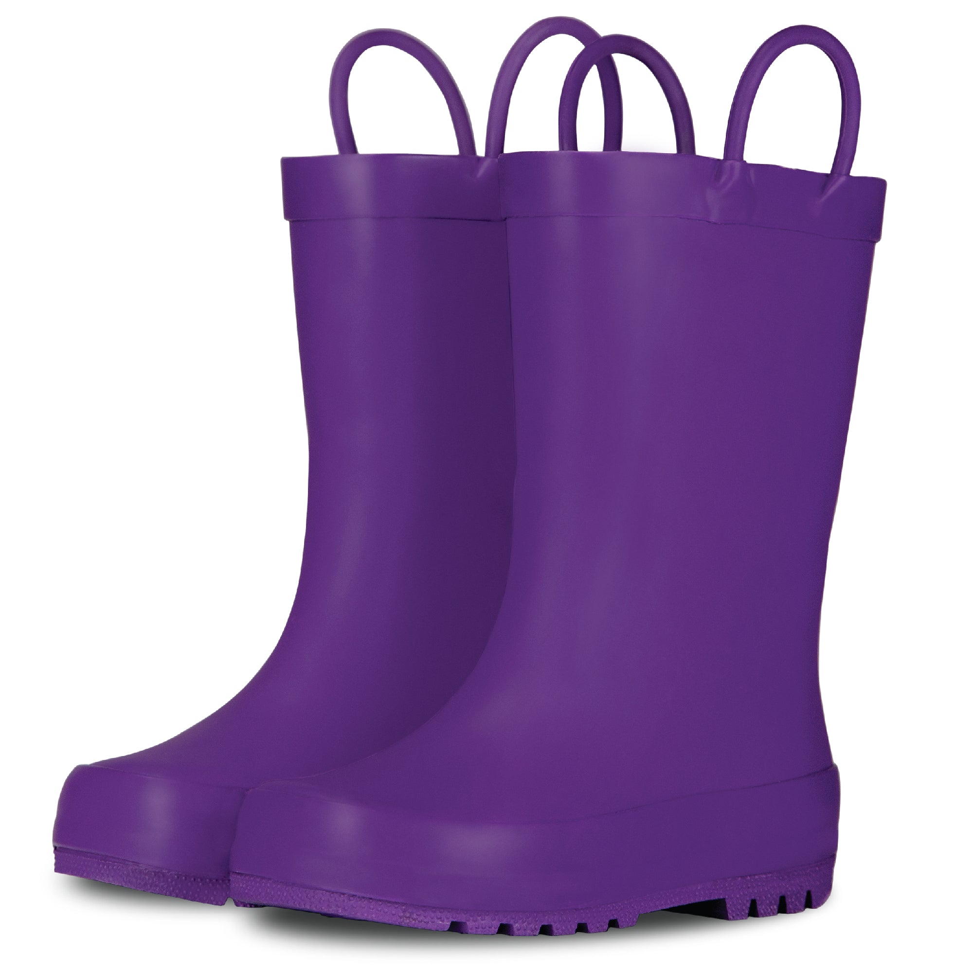 Purple rubber boots best sale