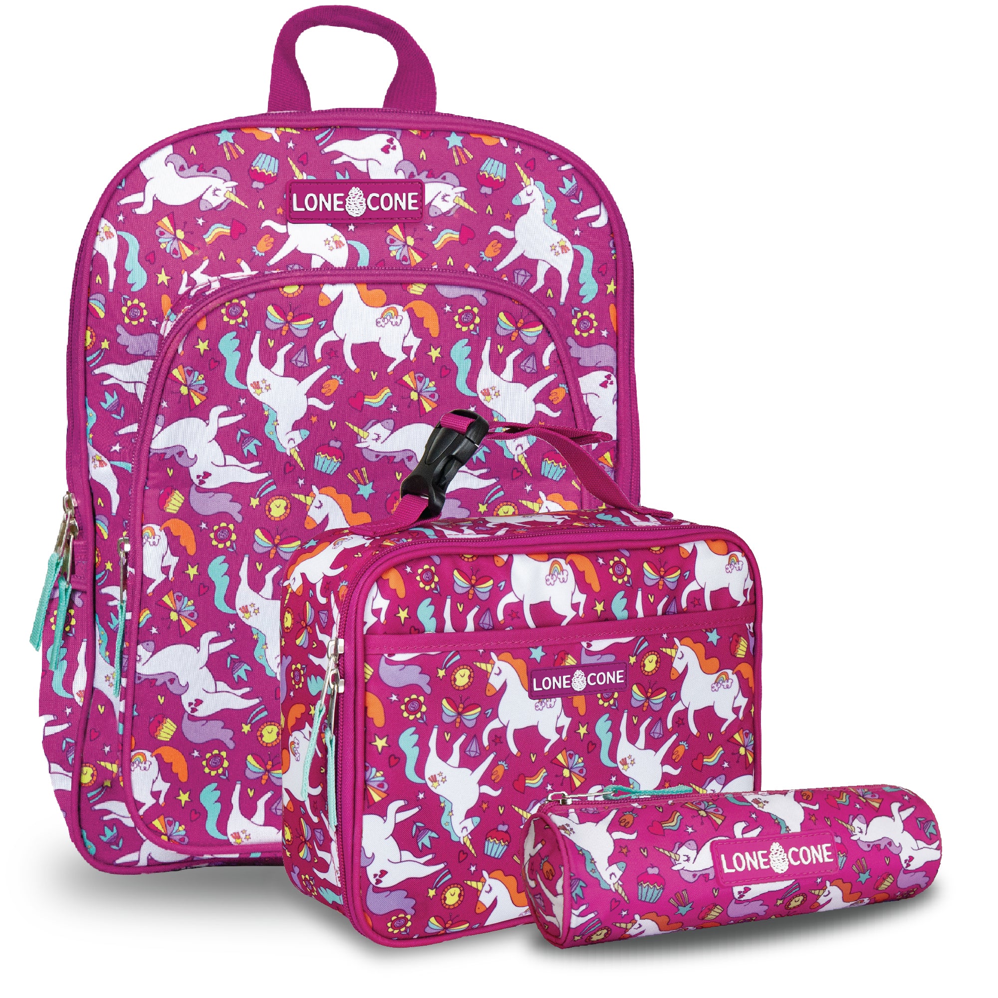 Unicorn backpack and lunchbox set sale