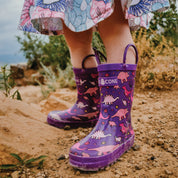 Pink Dinosaurs Rain Boot