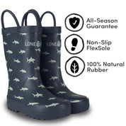 LONECONE Cherry Red Matte Rain Boots