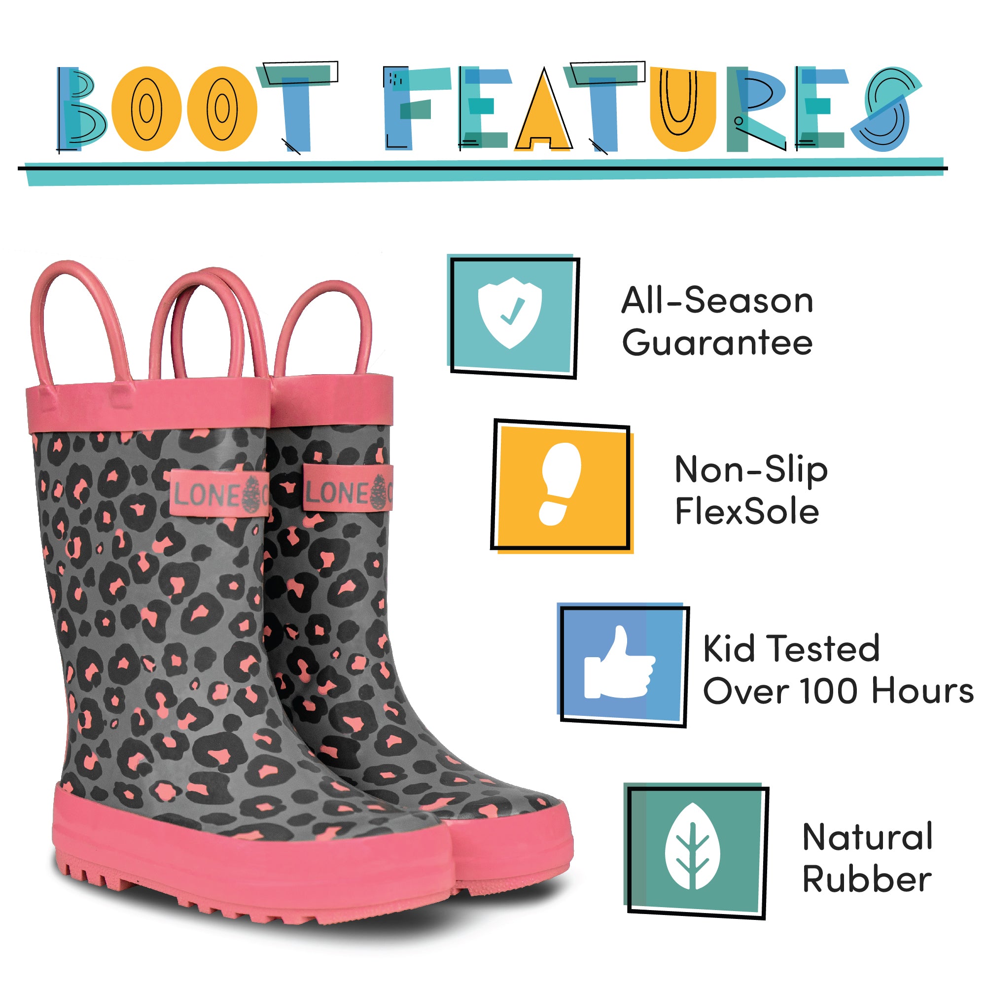 Leopard Shiny Rainboot